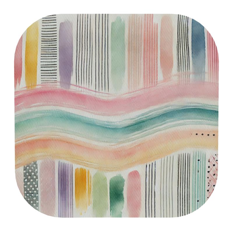Coasters water stripe print